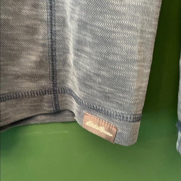 Eddie Bauer Contour Performance Henley Men's L Tall  Slate Tencel NWT - Picture 5 of 9